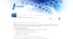 Desktop Screenshot of intimex.cz